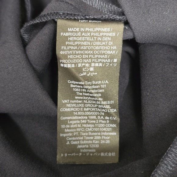 Tory Burch Maude Legging Pants Medium Navy Blue Slim Fit Side Zip 41694 Size 0 - Picture 10 of 14